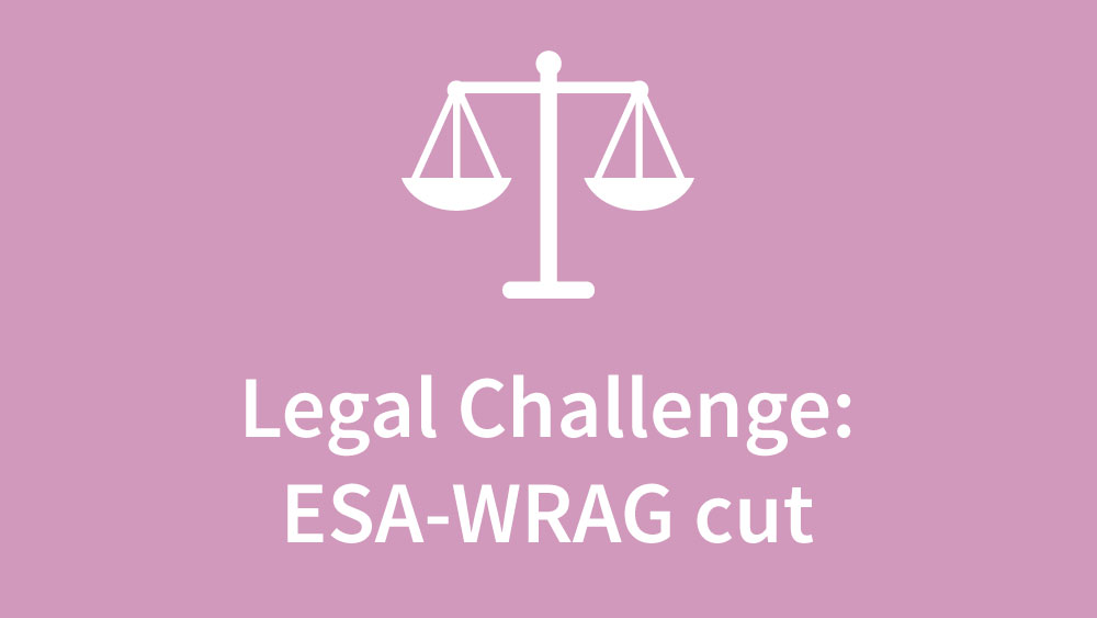 Legal Challenge: ESA-WRAG Cut
