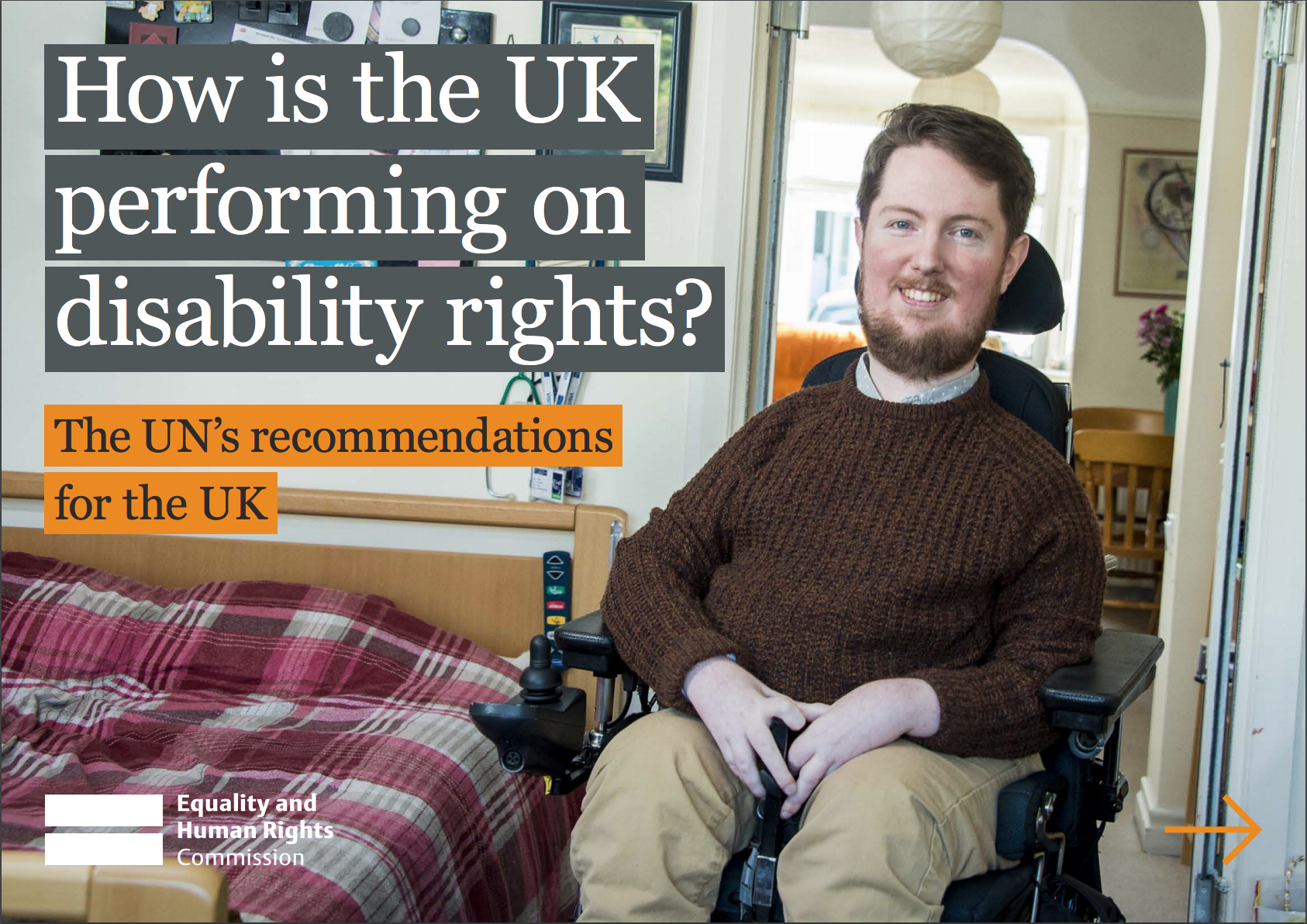 Cover the EHRC report, "How well is the UK performing on disability rights?"